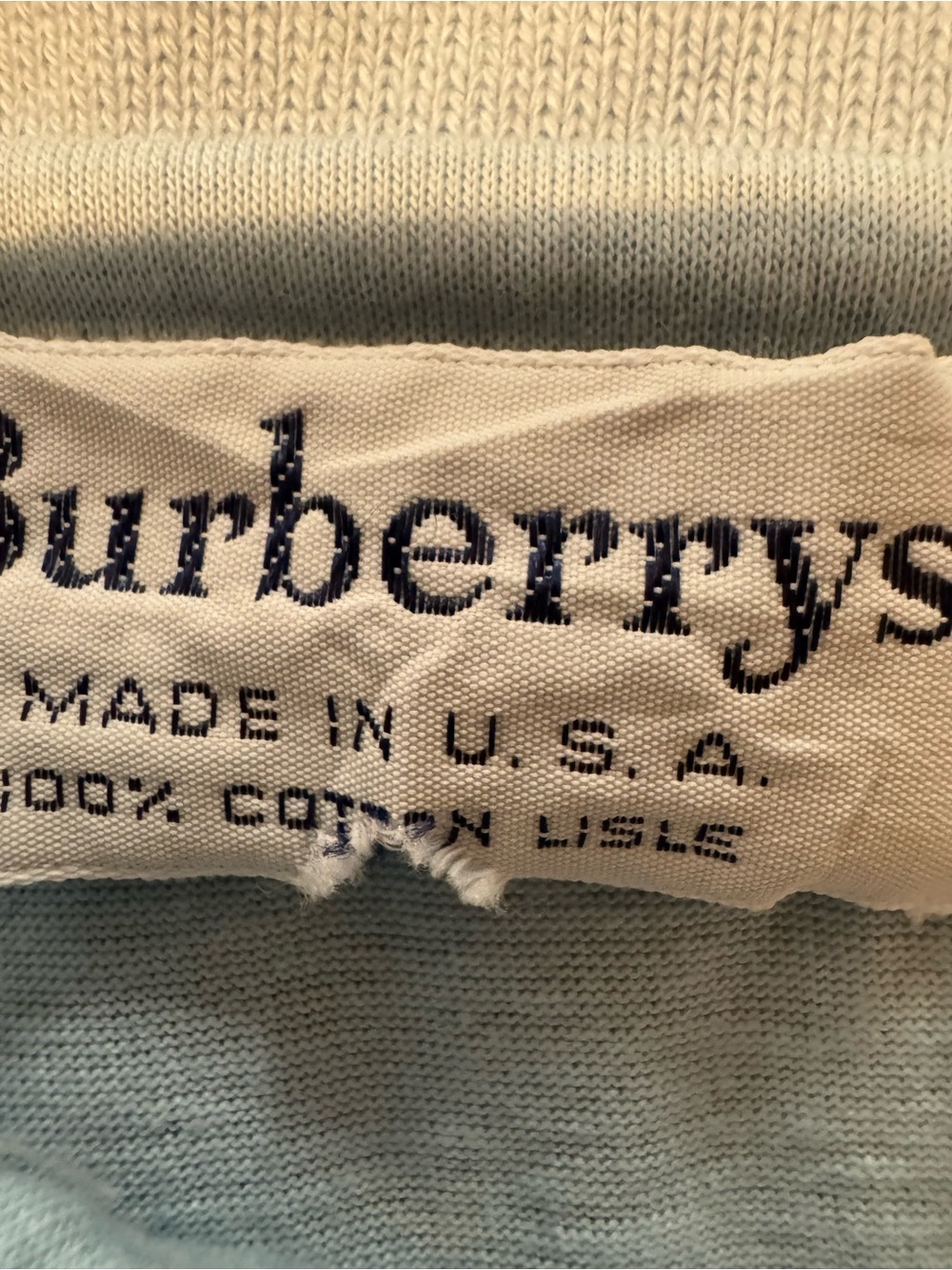 Burberry cotton Light Blue Polo Shirt size S men authentic - Picture 4 of 10